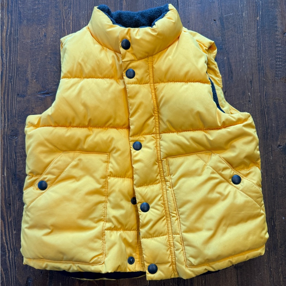 BabyGap 2T yellow puffer vest